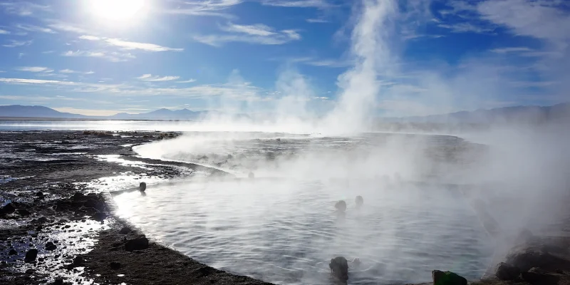 Polques hot springs in uyuni