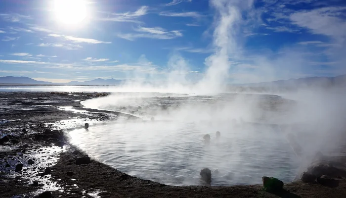 Polques hot springs in uyuni