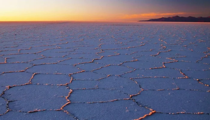 Sun rise in uyuni