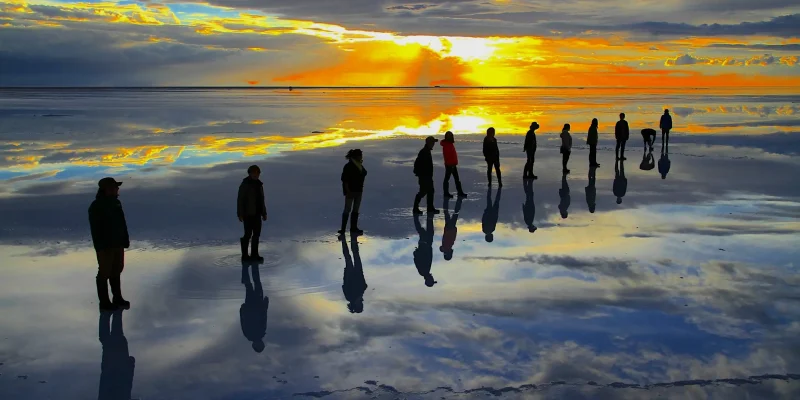 Sunset at the salt flat (1)