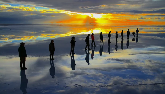 Sunset at the salt flat (1)