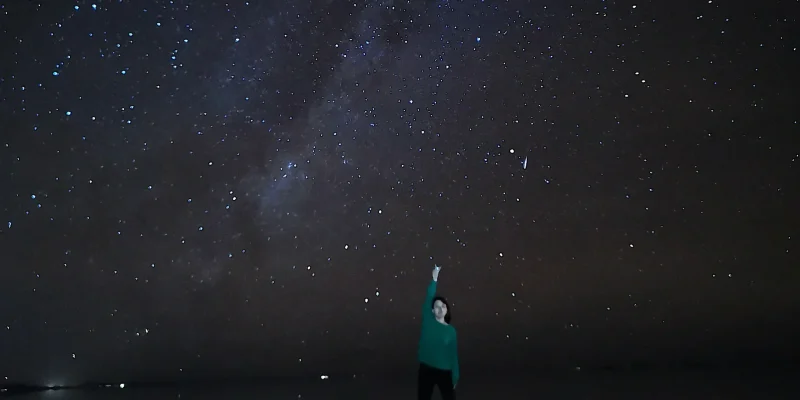 star in uyuni salt flat