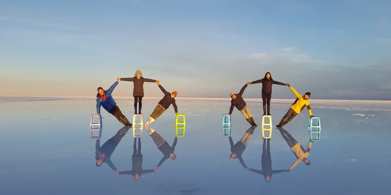 sunset tour of the Uyuni Salt Flats